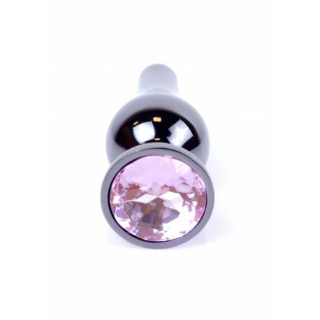 Plug-Jewellery Dark Silver Butt Plug- Rose