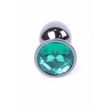 Plug-Jewellery Dark Silver Plug- Green