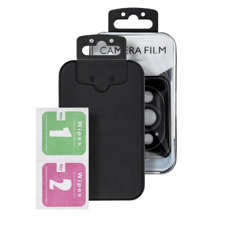Osłona Aparatu Protector 9H + Aplikator Do Iphone 14 Pro / 14 Pro Max Czarna