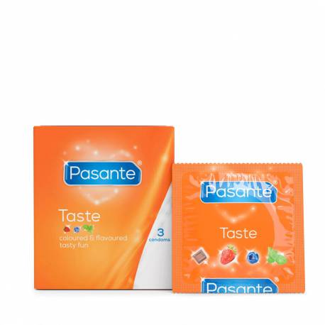 Pasante Flavours/taste Condoms 3 Psc