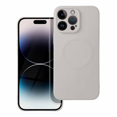 Futerał Silicone Mag Cover Kompatybilny Z Magsafe Do Iphone 17 Pro Max Tytanowy