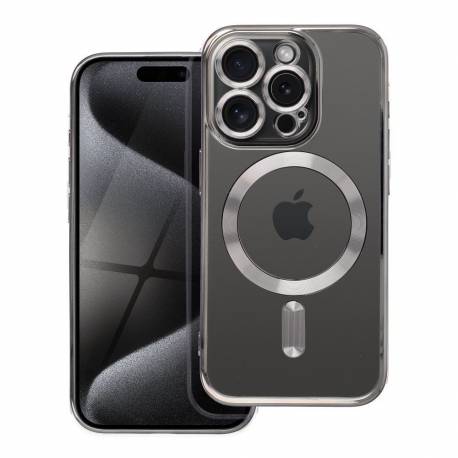 Futerał Electro Mag Cover Kompatybilny Z Magsafe Do Iphone 17 Pro Tytanowy Szary
