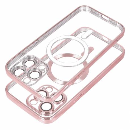Futerał Electro Mag Cover Kompatybilny Z Magsafe Do Iphone 17 Pro Max Złoty Róż