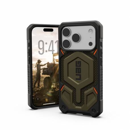 Uag Urban Armor Gear Futerał Monarch Pro Kompatybilny Z Magsafe Do Iphone 17 Pro Kevlar Element Green