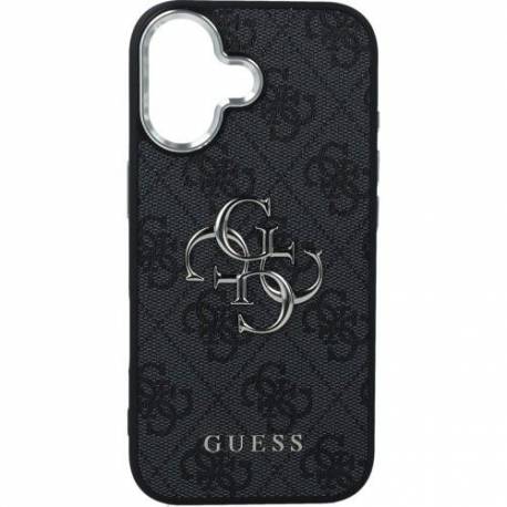Guess Futerał Do Iphone 17 Guhcp17Sp4G4Smck (4G Pu Leather Case With Big 4G And Classic Logo And Silver Metal Camera Frame) Czar
