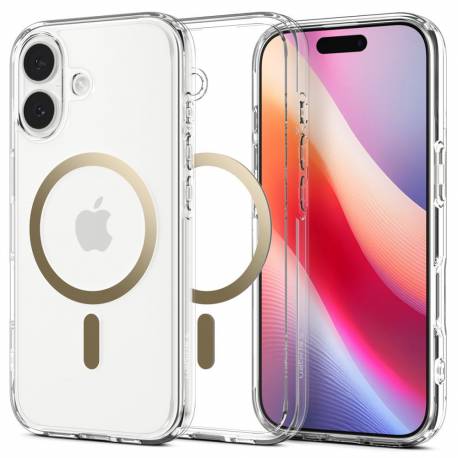 Spigen Futerał Ultra Hybrid Mag Kompatybilny Z Magsafe Do Iphone 17 Clear Gold
