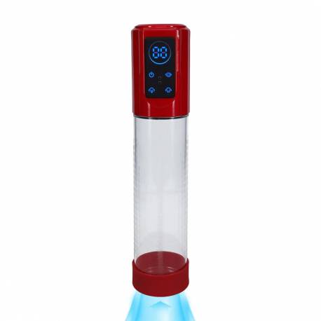 Megalift - Automatic Waterproof Penis Pump - Metallic Red