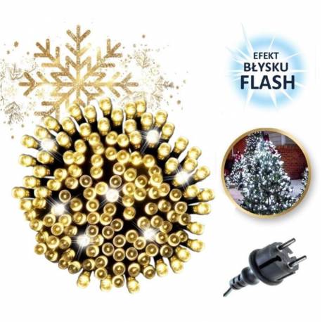 Światełka Lampki 100 Led Ciepły Biały, Flash Biały Lamp08Cb