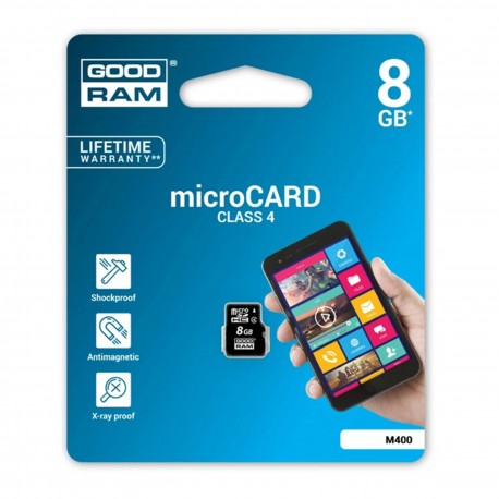Karta pamięci GOODRAM microSDHC 8GB klasa 4