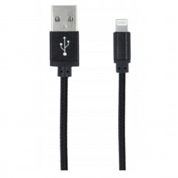 Kabel Lightning USB Forever pleciony – czarny