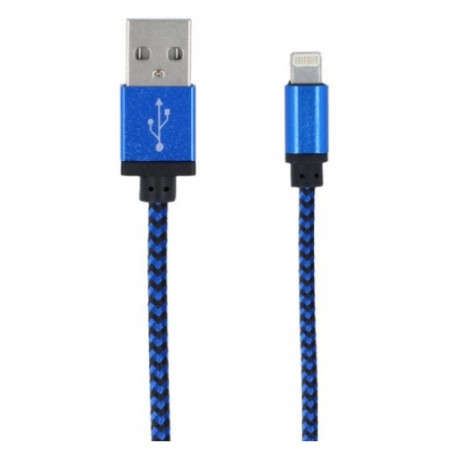 Kabel Lightning USB Forever pleciony – niebieski